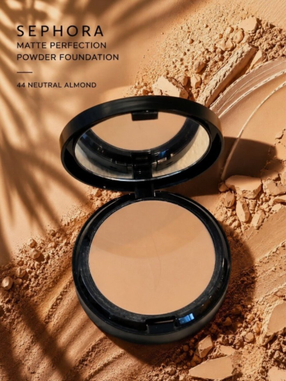 MSRP $24 | Sephora Matte Perfection Powder Foundation -44 Neutral Almond -sealed